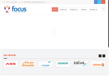 Tablet Screenshot of focuslightingdubai.com
